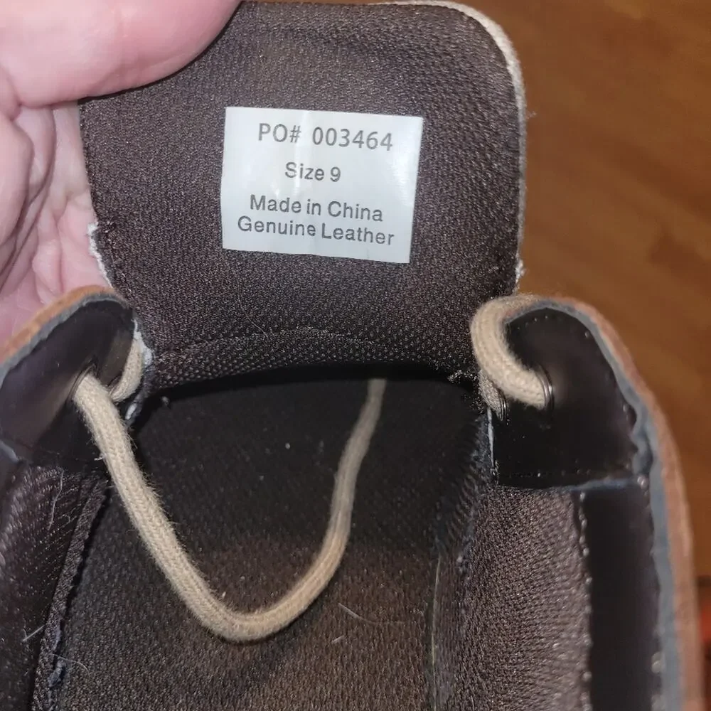 Thomas and Vine Mens Leather Chukka Boot Oxfords Size 9 Brown/Gray